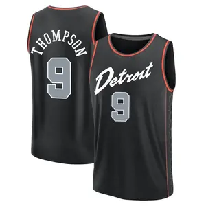 Detroit Pistons Fast Break Black Ausar Thompson 2023/24 City Edition Jersey - Men's