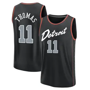 Detroit Pistons Fast Break Black Isiah Thomas 2023/24 City Edition Jersey - Men's