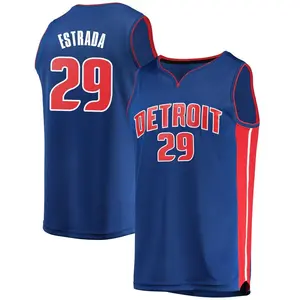 Detroit Pistons Fast Break Blue Aaron Estrada Jersey - Icon Edition - Men's