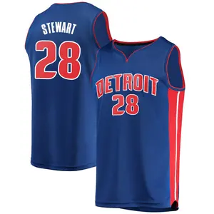 Detroit Pistons Fast Break Blue Isaiah Stewart Jersey - Icon Edition - Men's