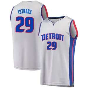 Detroit Pistons Fast Break Gray Aaron Estrada Alternate Jersey - Statement Edition - Men's