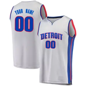 Detroit Pistons Fast Break Gray Custom Alternate Jersey - Statement Edition - Men's