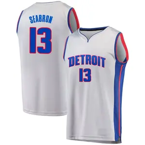 Detroit Pistons Fast Break Gray Dereon Seabron Alternate Jersey - Statement Edition - Men's