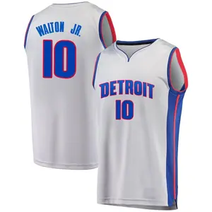 Detroit Pistons Fast Break Gray Derrick Walton Jr. Alternate Jersey - Statement Edition - Youth