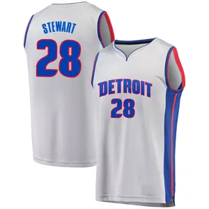 Detroit Pistons Fast Break Gray Isaiah Stewart Alternate Jersey - Statement Edition - Men's