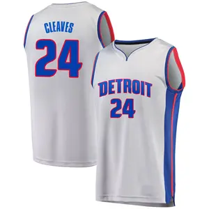 Detroit Pistons Fast Break Gray Mateen Cleaves Alternate Jersey - Statement Edition - Men's