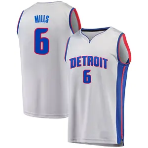 Detroit Pistons Fast Break Gray Terry Mills Alternate Jersey - Statement Edition - Youth