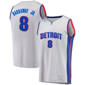 Detroit Pistons Fast Break Gray Tim Hardaway Jr. Alternate Jersey - Statement Edition - Men's