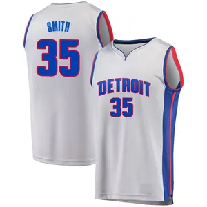 Detroit Pistons Fast Break Gray Tolu Smith Alternate Jersey - Statement Edition - Men's