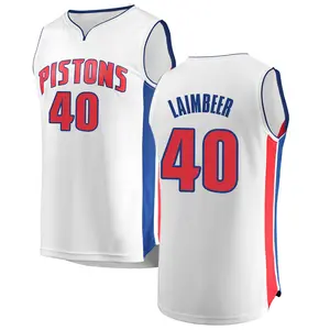 Bill Laimbeer Jersey #40 Detroit Throwback Blue Jersey Home Team Rev 30 New  Meterial Men's Basketball Jersey Free Shipping
