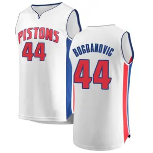 Detroit Pistons Bojan Bogdanovic 44 Blue Icon Edition Jersey 2022-23  Swingman - Bluefink