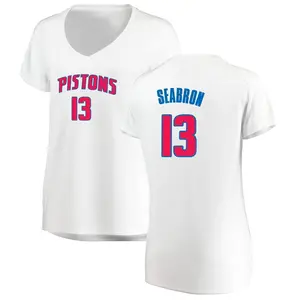 Detroit Pistons Fast Break White Dereon Seabron Jersey - Association Edition - Women's