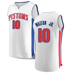 Detroit Pistons Fast Break White Derrick Walton Jr. Jersey - Association Edition - Men's