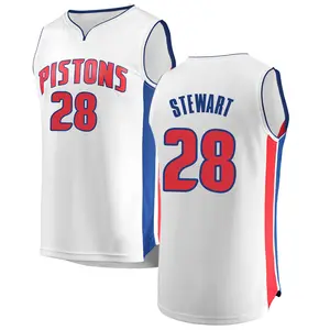 Detroit Pistons Fast Break White Isaiah Stewart Jersey - Association Edition - Youth