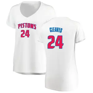 Detroit Pistons Fast Break White Mateen Cleaves Jersey - Association Edition - Women's