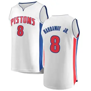 Detroit Pistons Fast Break White Tim Hardaway Jr. Jersey - Association Edition - Men's