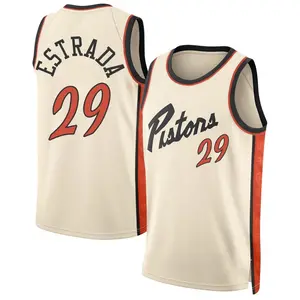 Detroit Pistons Swingman Aaron Estrada Tan 2024/25 City Edition Jersey - Men's