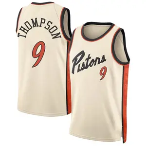 Detroit Pistons Swingman Ausar Thompson Tan 2024/25 City Edition Jersey - Men's