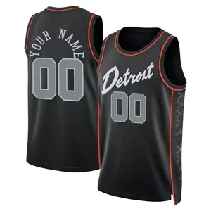 Detroit Pistons Swingman Black Custom 2023/24 City Edition Jersey - Men's