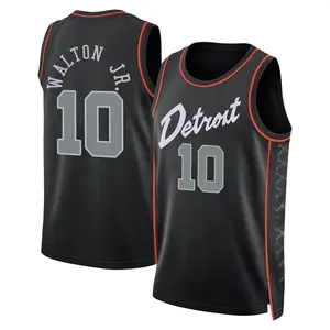 Detroit Pistons Swingman Black Derrick Walton Jr. 2023/24 City Edition Jersey - Men's