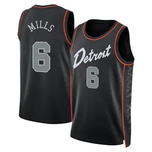 Detroit Pistons Swingman Black Terry Mills 2023/24 City Edition Jersey - Men's