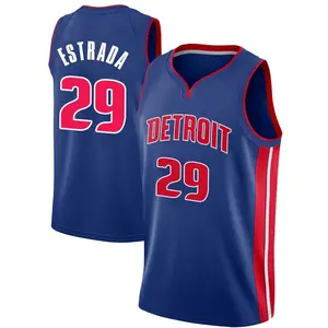 Detroit Pistons Swingman Blue Aaron Estrada Jersey - Icon Edition - Men's