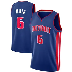 Detroit Pistons Swingman Blue Terry Mills Jersey - Icon Edition - Men's