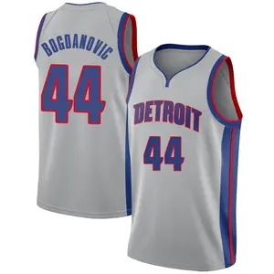 Detroit Pistons Bojan Bogdanovic 44 Blue Icon Edition Jersey 2022-23  Swingman - Bluefink