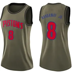 Detroit Pistons Swingman Green Tim Hardaway Jr. Salute to Service Jersey - Women's