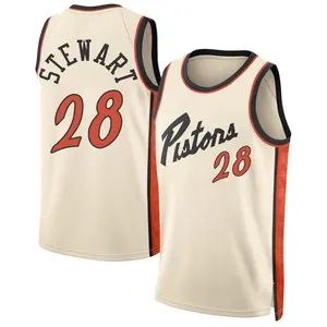 Detroit Pistons Swingman Isaiah Stewart Tan 2024/25 City Edition Jersey - Men's