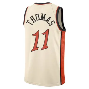 Detroit Pistons Swingman Isiah Thomas Tan 2024/25 City Edition Jersey - Youth