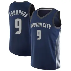 Detroit Pistons Swingman Navy Ausar Thompson Jersey - City Edition - Men's