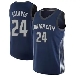 Detroit Pistons Swingman Navy Mateen Cleaves Jersey - City Edition - Men's