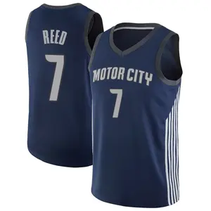 Detroit Pistons Swingman Navy Paul Reed Jersey - City Edition - Men's