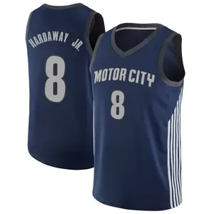 Detroit Pistons Swingman Navy Tim Hardaway Jr. Jersey - City Edition - Men's