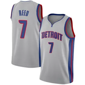 Detroit Pistons Swingman Paul Reed Silver Jersey - Statement Edition - Men's