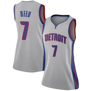 Detroit Pistons Swingman Paul Reed Silver Jersey - Statement Edition - Women's