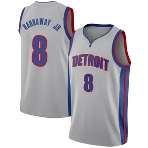 Detroit Pistons Swingman Tim Hardaway Jr. Silver Jersey - Statement Edition - Men's