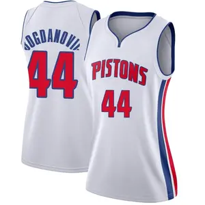 Detroit Pistons Nike Icon Edition Swingman Jersey - Blue - Bojan Bogdanovic  - Unisex