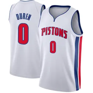 Jalen Duren Detroit Pistons Fanatics Authentic Game-Used #0 White Jersey  vs. Houston Rockets on March 31, 2023