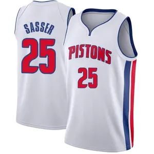 Detroit Pistons Swingman White Marcus Sasser Jersey - Association Edition - Men's