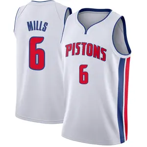 Detroit Pistons Swingman White Terry Mills Jersey - Association Edition - Men's