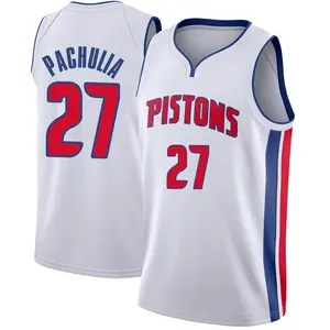 Zaza Pachulia Detroit Pistons Nike Player-Issued #27 White Jersey from the  2020-21 NBA Season - Size 54+6