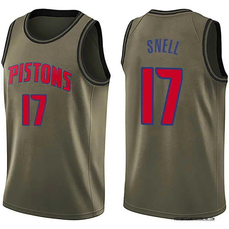 Nike Detroit Pistons Swingman Green Tony Snell Salute to Service Jersey